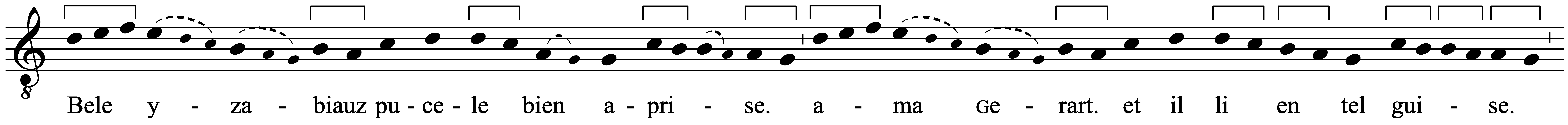 Work musical notation